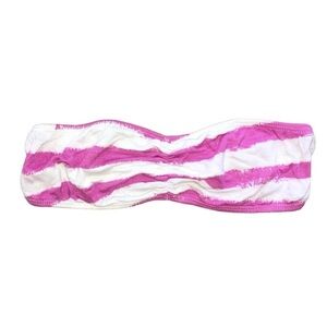 NWOT Pink & White Striped Strapless Bandeau Top · Sans Souci · Size M